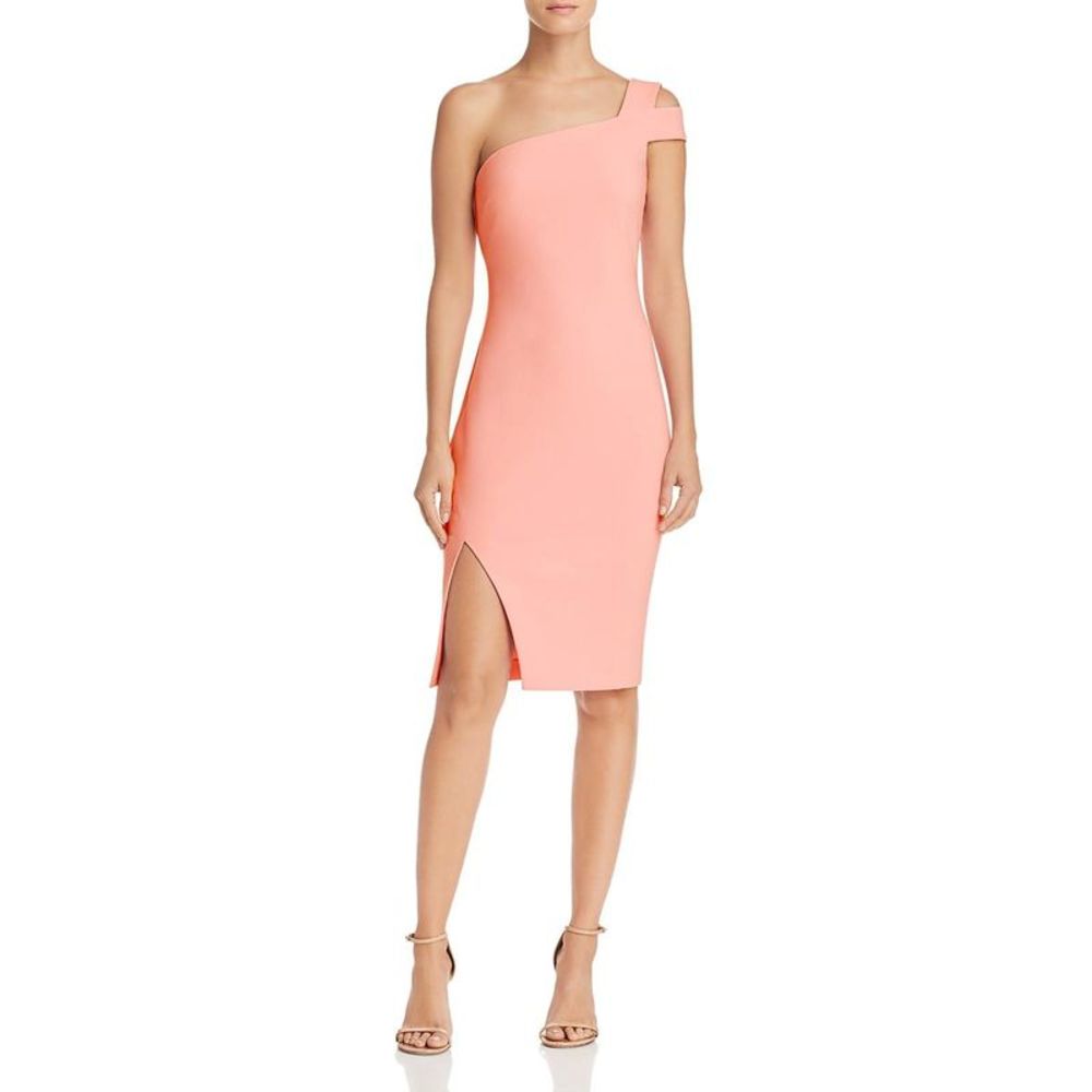 Likely Womens Packard Pink One Shoulder Cocktail Party Dress Juniors